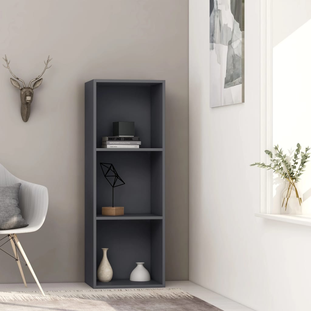 2-Tier Book Cabinet White 15.7