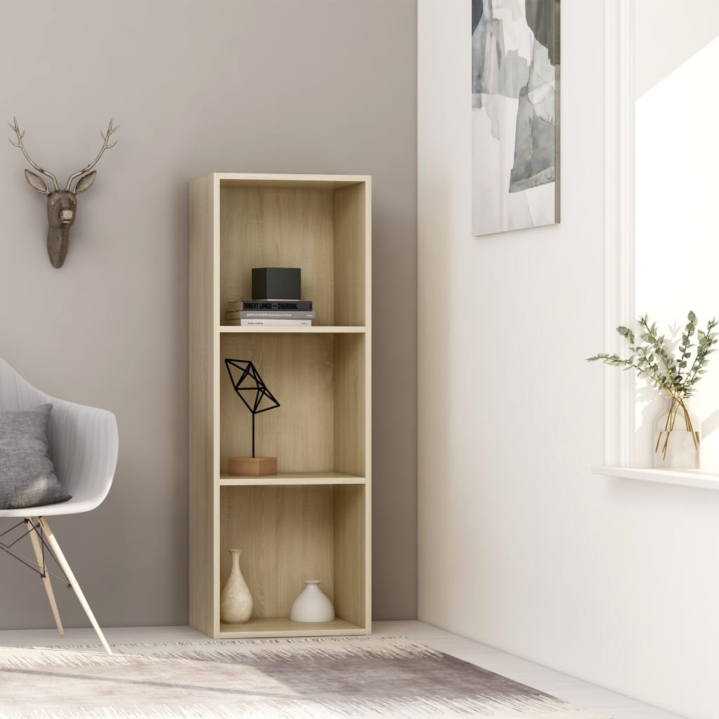 2-Tier Book Cabinet White 15.7