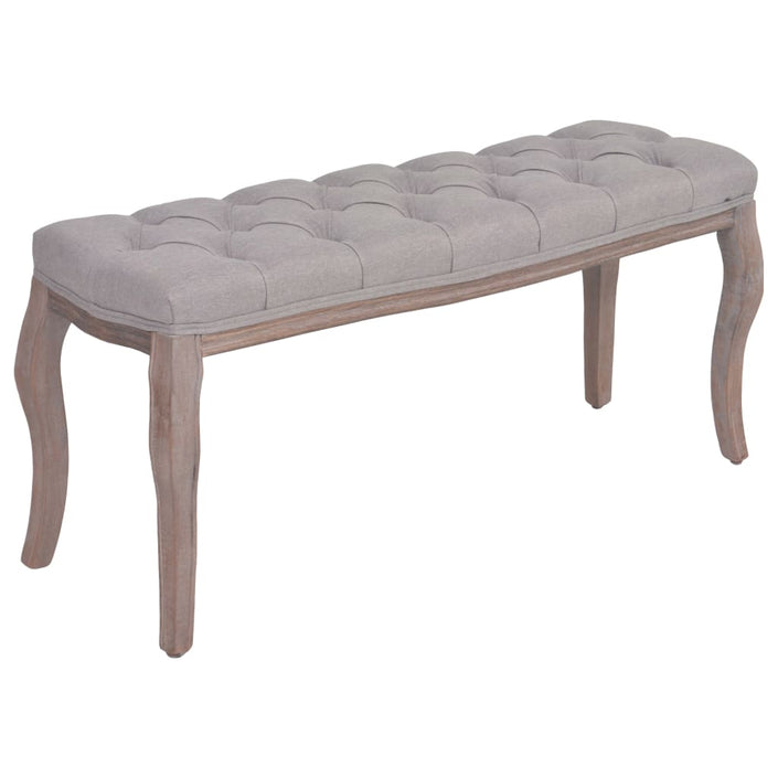 Bench Fabric Solid Wood 43.3