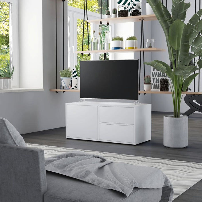 TV Cabinet White 31.5