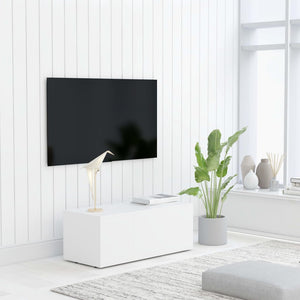 TV Cabinet White 31.5