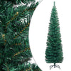 Slim Artificial Christmas Tree with Stand Green 59.1