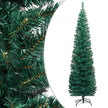 Slim Artificial Christmas Tree with Stand Green 59.1