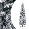 Slim Artificial Christmas Tree with Stand Green 59.1