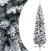 Slim Artificial Christmas Tree with Stand Green 59.1