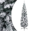 Slim Artificial Christmas Tree with Stand Green 59.1