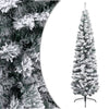 Slim Artificial Christmas Tree with Stand Green 59.1