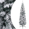 Slim Artificial Christmas Tree with Stand Green 59.1