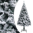 Artificial Christmas Tree with Flocked Snow Green 59.1
