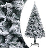 Artificial Christmas Tree with Flocked Snow Green 59.1