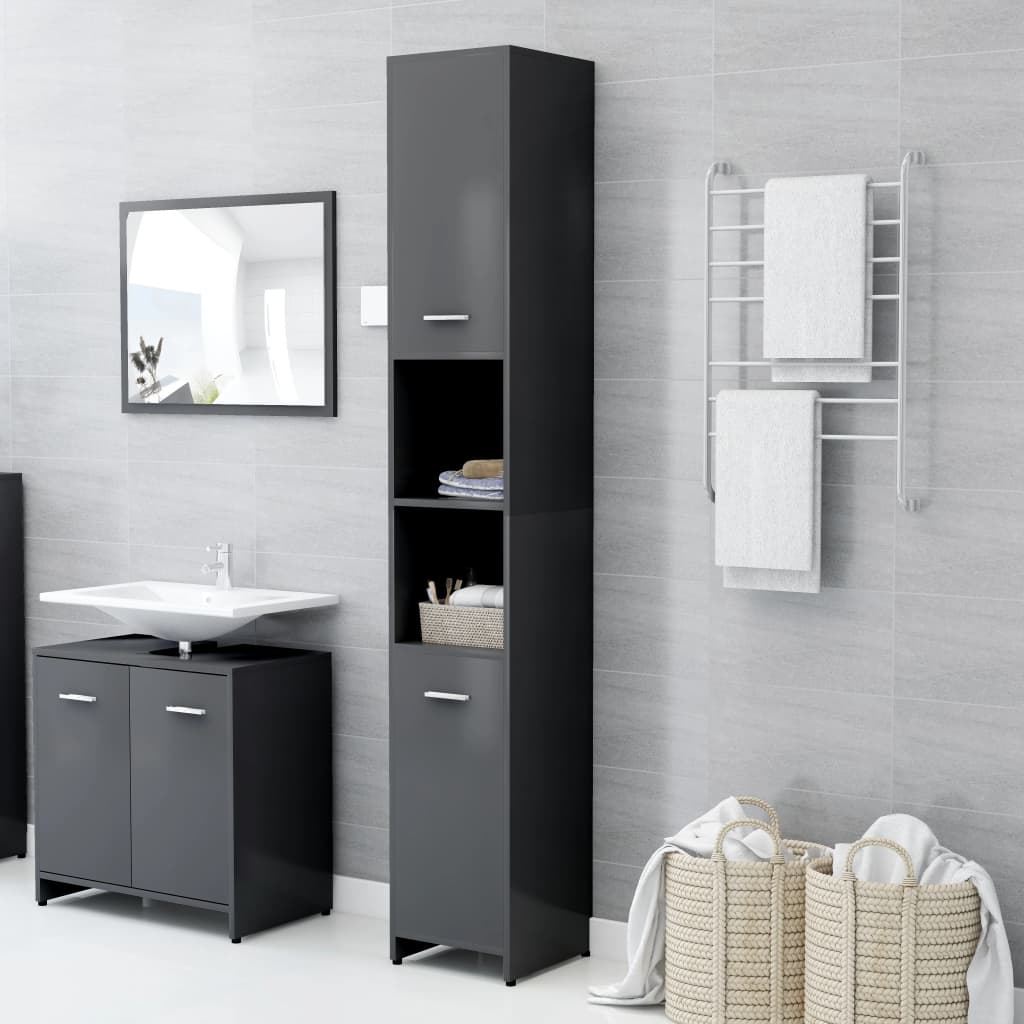 Bathroom Cabinet White 11.8
