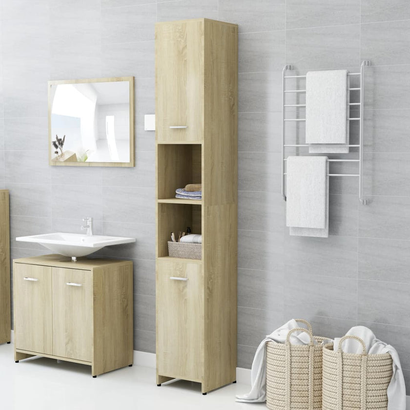 Bathroom Cabinet White 11.8