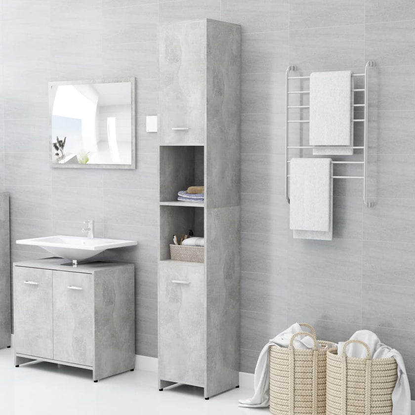 Bathroom Cabinet White 11.8