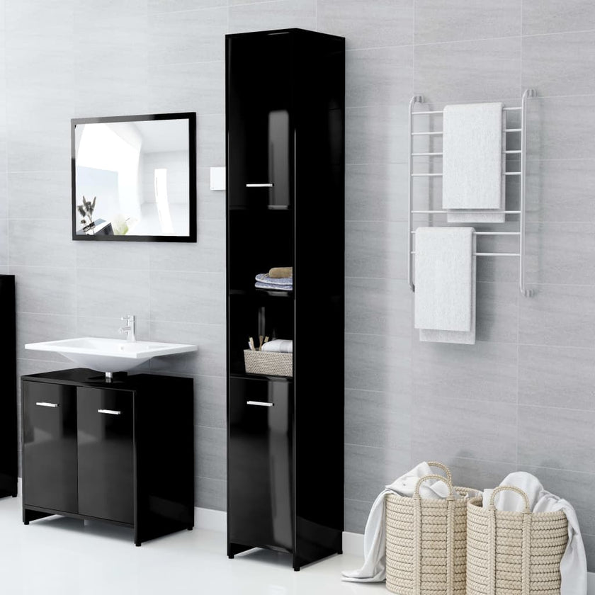 Bathroom Cabinet White 11.8