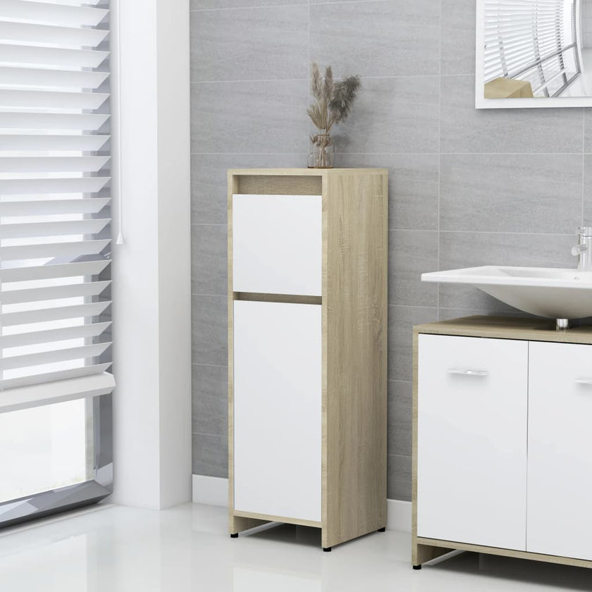 Bathroom Cabinet White 11.8
