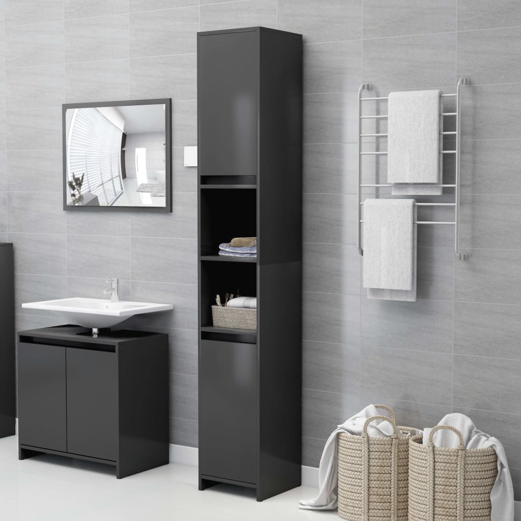 Bathroom Cabinet White 11.8