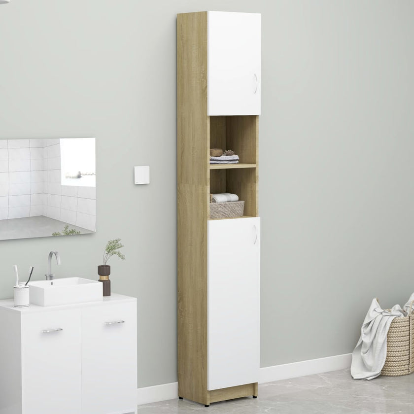 Bathroom Cabinet White 12.6