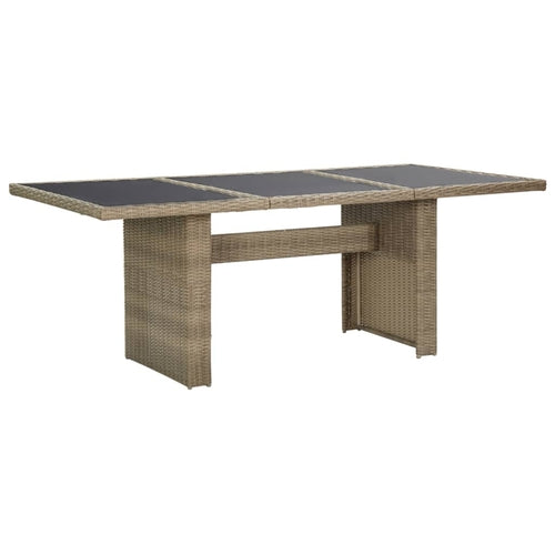 Garden Dining Table Brown 78.7