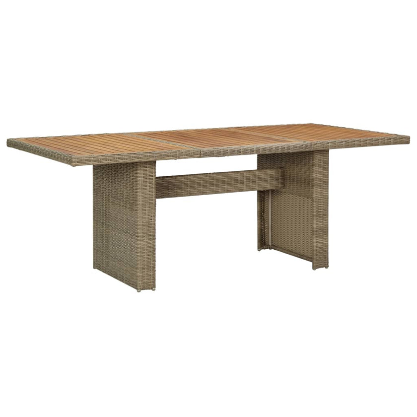 Garden Dining Table Brown 78.7