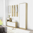 Hallway Furniture Set White Chipboard