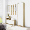 Hallway Furniture Set White Chipboard