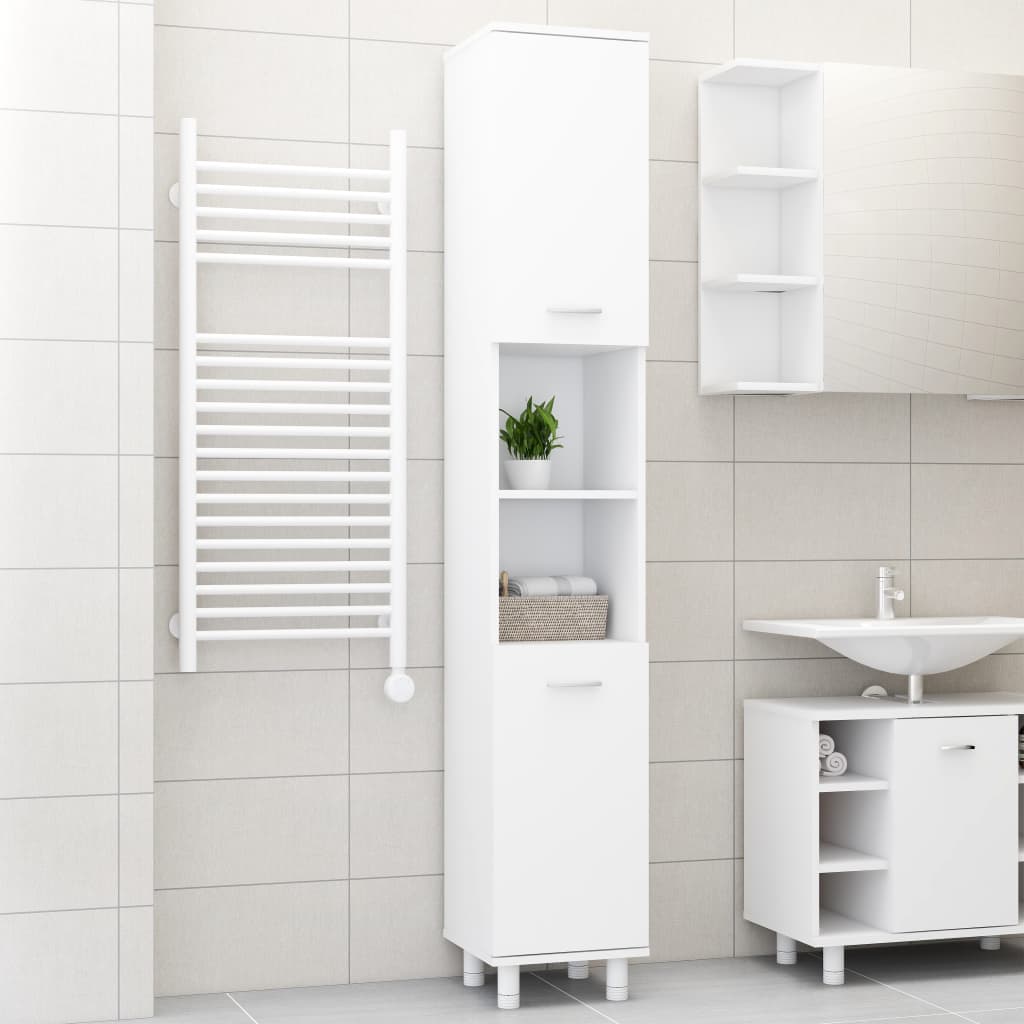 Bathroom Cabinet White 11.8