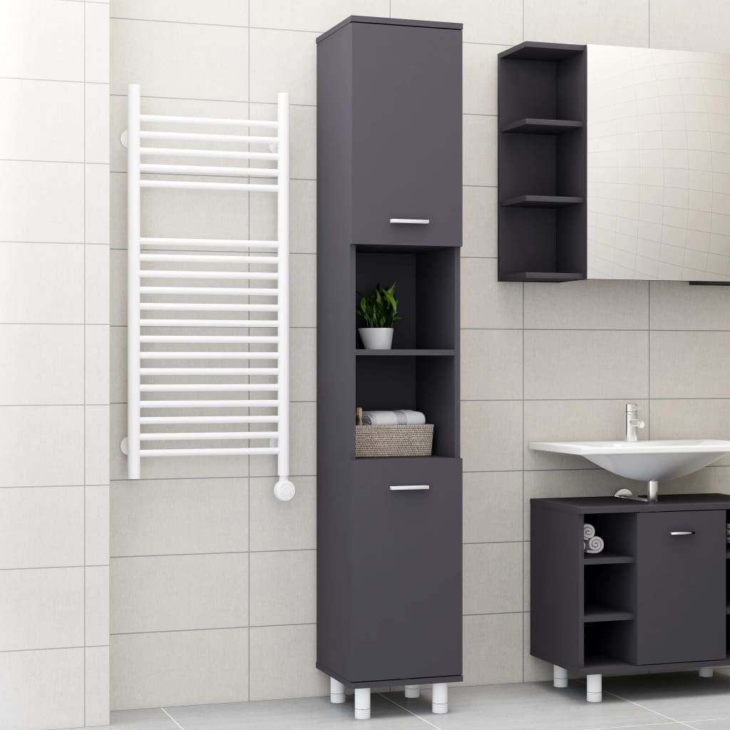 Bathroom Cabinet White 11.8