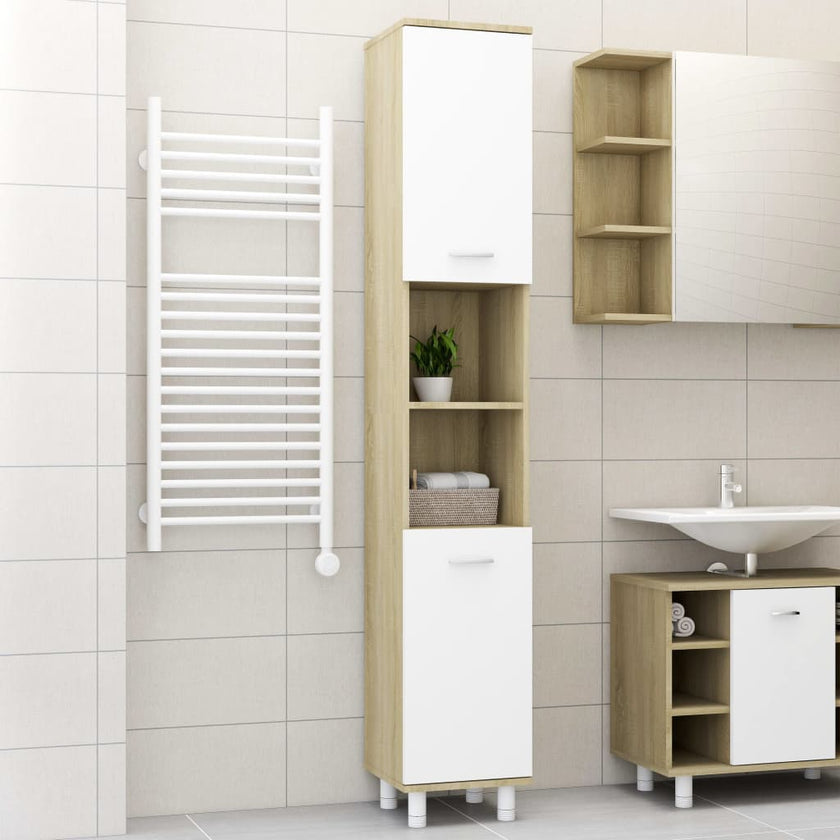 Bathroom Cabinet White 11.8