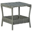 Garden Table Dark Gray 17.7
