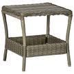 Garden Table Dark Gray 17.7