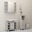 3 Piece Bathroom Furniture Set White Chipboard