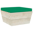 Pallet Ottoman Cushion Green Fabric