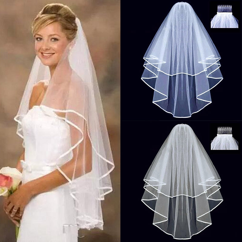 Bridal knot wedding veil