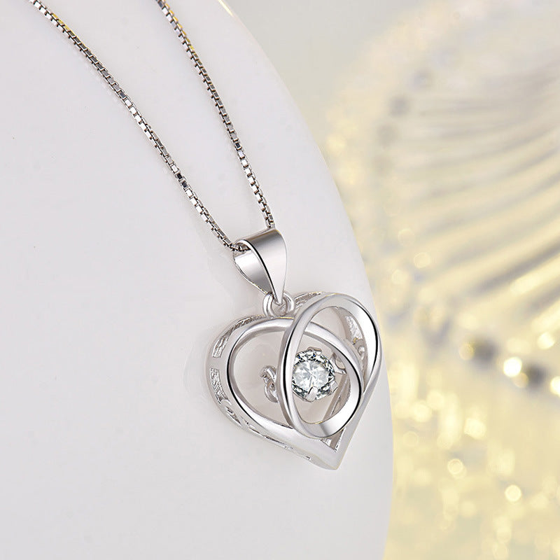 I have you in my heart Korean heart pendant