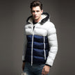 Winter Fashion Padded Coat Stitching Hood