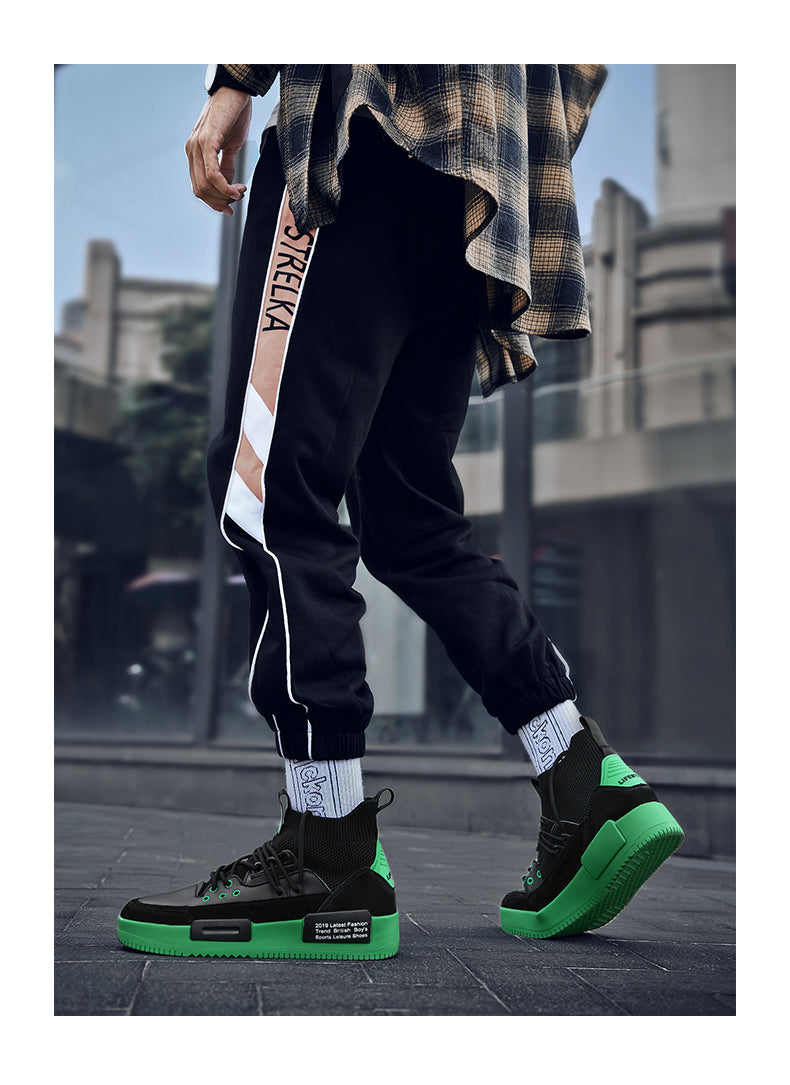 Casual high-top canvas shoes