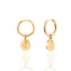 Earrings And Necklace Set 18K Gold Fashion Simple