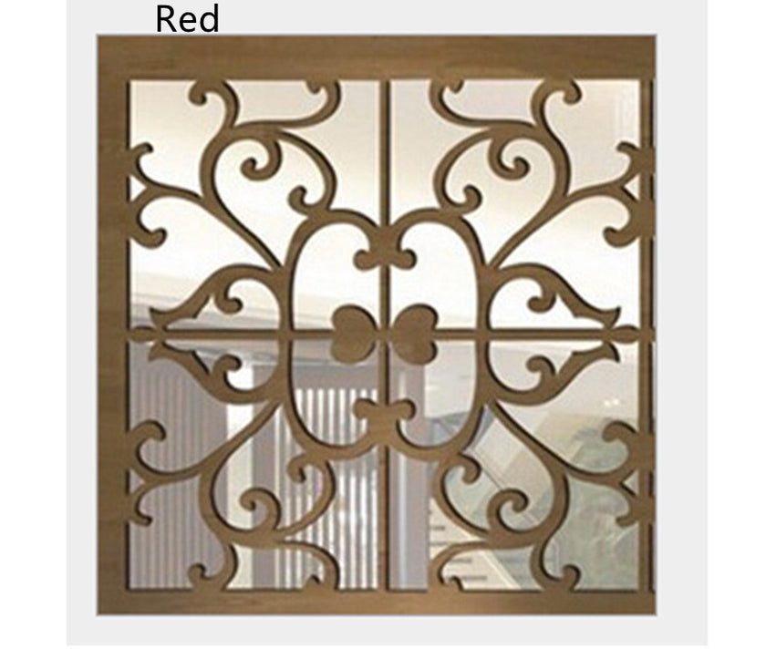 Acrylic Mirror Wall Stickers Wedding Room Bedside Makeup Mirror