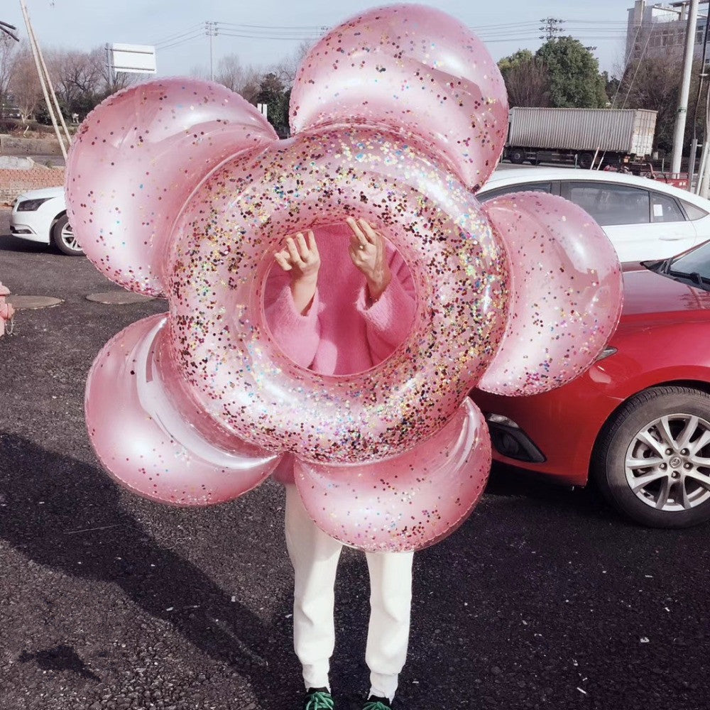 Flower swimming ring