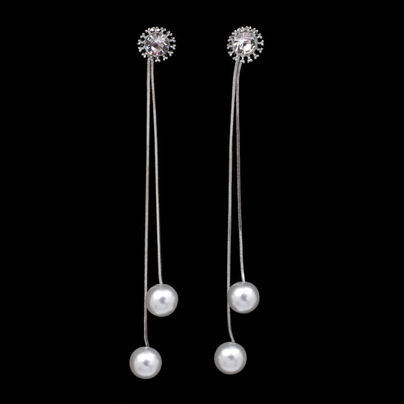 Simulated Pearl Drop Earrings
