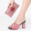 Ladies Fashion Circle Design Simple Style Hot Drill Slippers