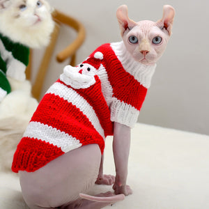Hairless Cat Warm Sweater Pet Cat Clothes