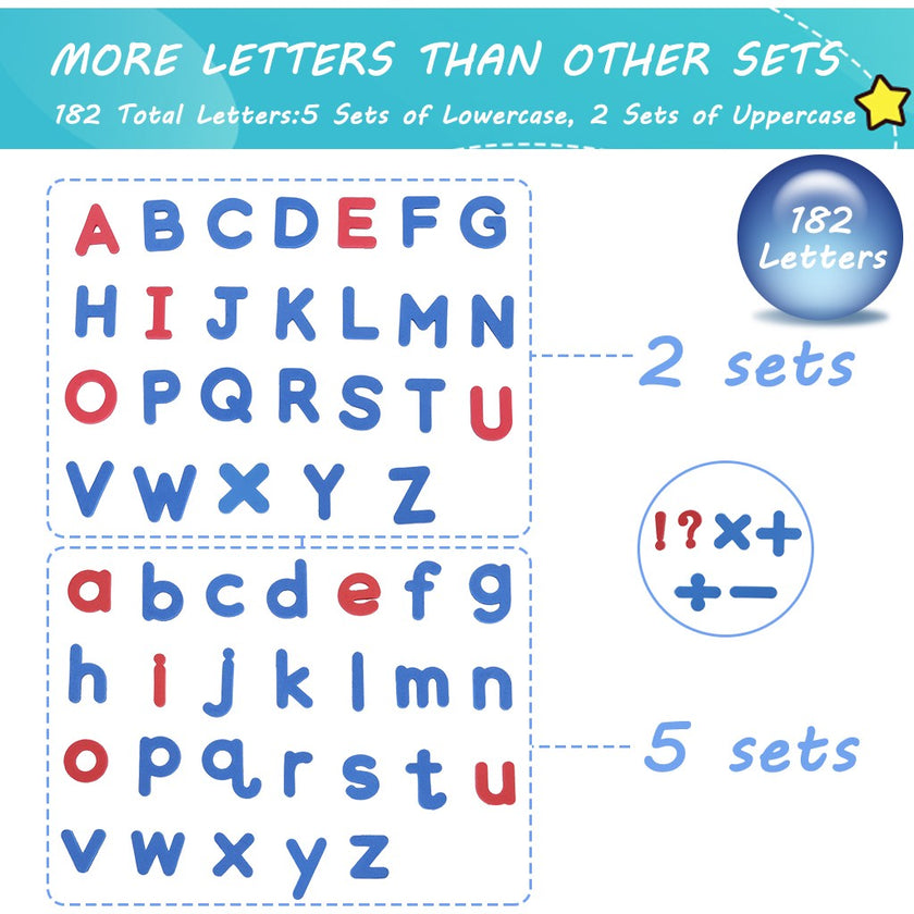 Magnetic Letters Set - Classroom Educational Alphabet Magnets Kit