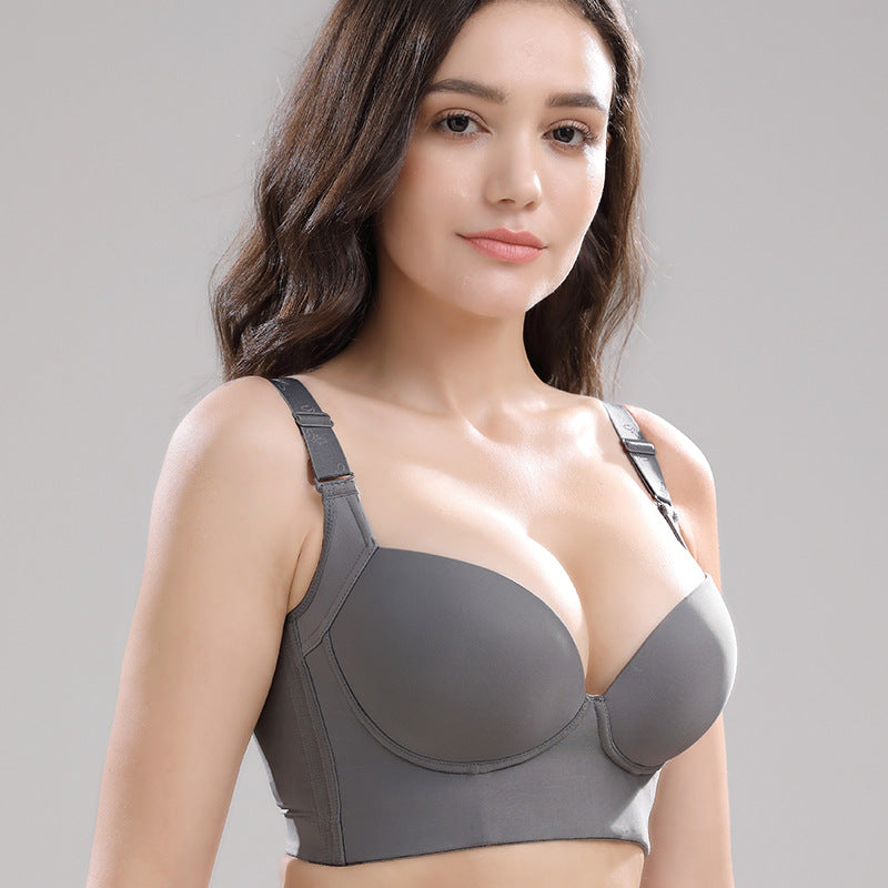 Thin Beautiful Back Plus Size Without Wire Push Up Bra
