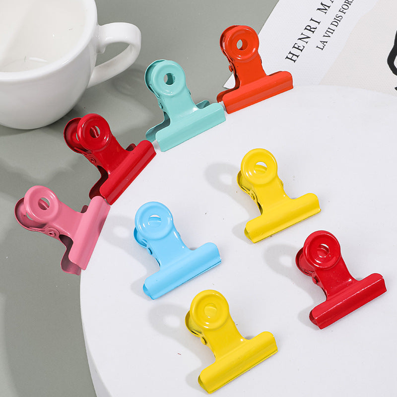 Metal Long Tail Dovetail Clip Office Bill Round Tail Test Paper Folder