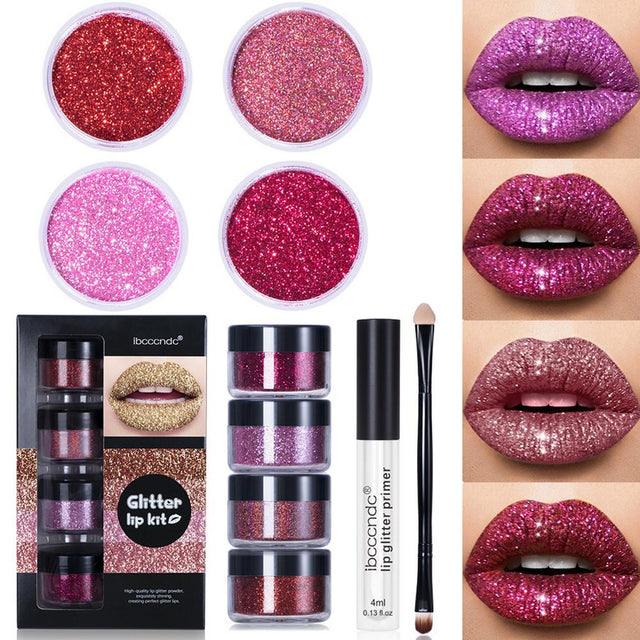 Glitter Lip Gloss Lipstick Shiny