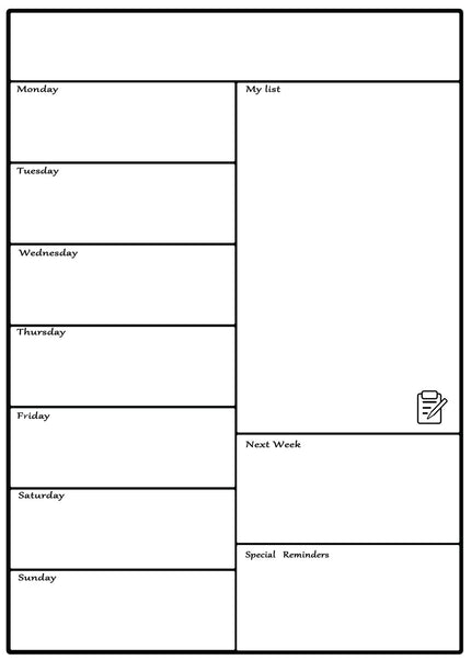 Magnetic Whiteboard Refrigerator Soft Movement Schedule