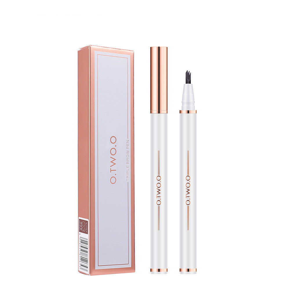 Anti-perspiration Liquid Bifurcated Three-claw Eyebrow Pencil