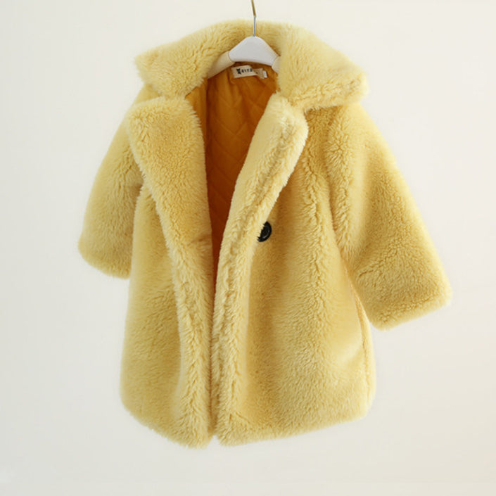 Big Kids Fur Coat In Autumn And Winter Coat Alpscommerce