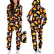 One-piece Pajamas Women Autumn And Winter Couples Hooded Home Service Jumpsuit